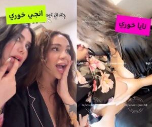 سكس انجي خوري ونايا خوري عاملين جو سكساوي مع بعض ودعك بزاز